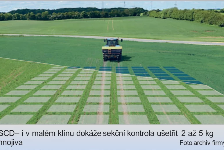 Rozmetadla Bogballe dokáží moderovat rozmetací obrazec podle potřeb hnojené plochy (precizní vyhnojení klínů a neúplných záběrů)